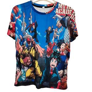 Anime Shirt My Hero Academia Japanese Manga Art All Over Print Youth XL Adult S